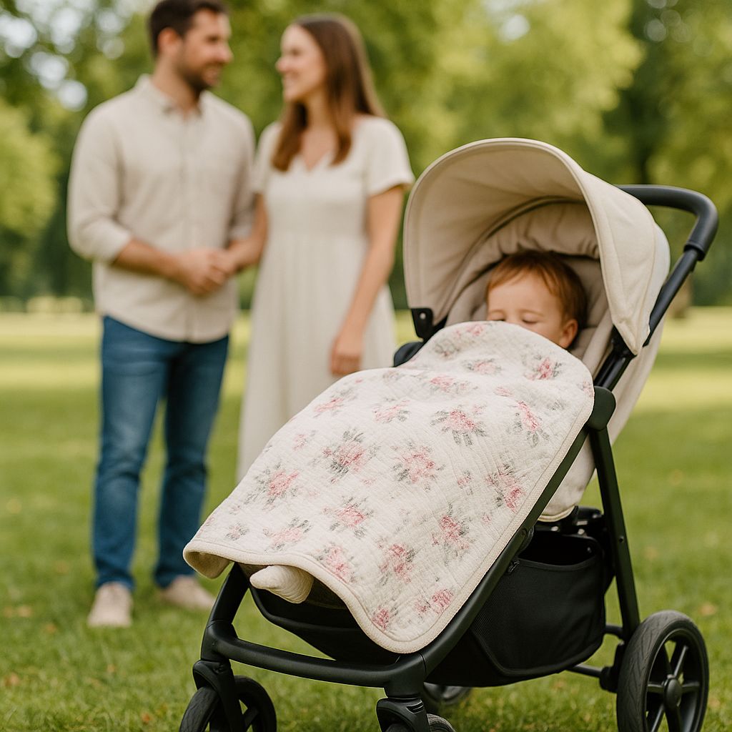 COUVERTURE BEBE poussette parents