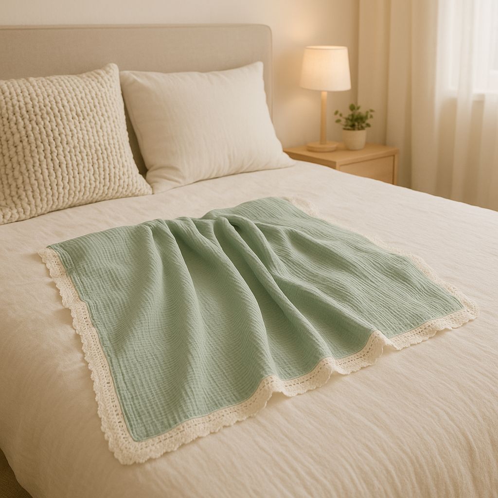 Couverture Emmaillotage verte