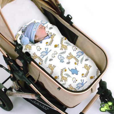 Couverture bebe poussette enfant dort
