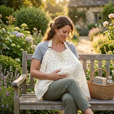 Cape d'allaitement Tablier d'allaitement maman enfant