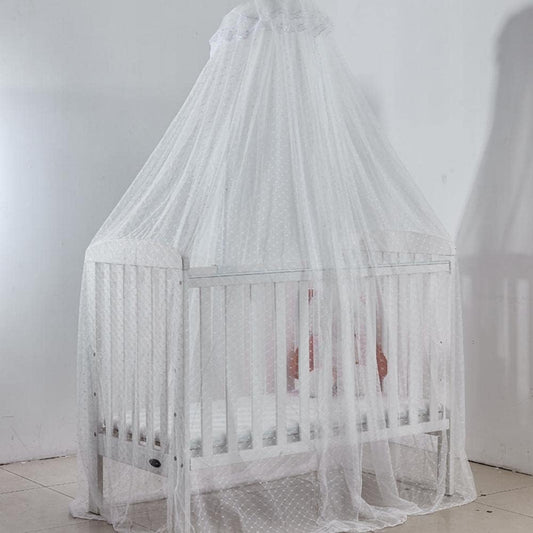 Ciel de lit bébé blanc