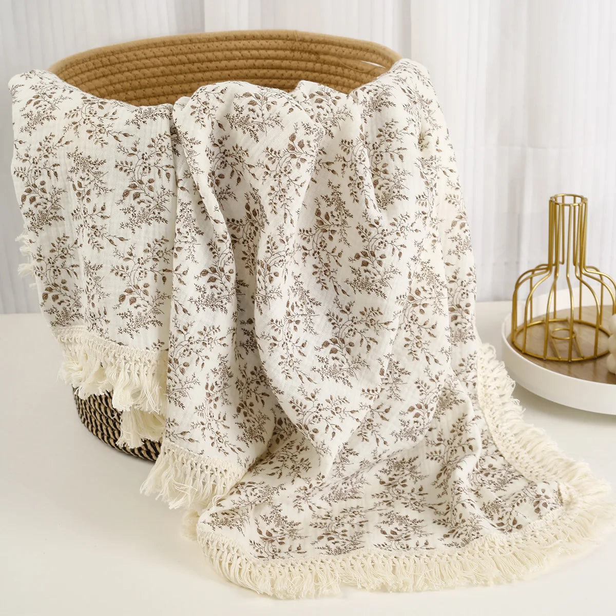 Couverture Emmaillotage beige