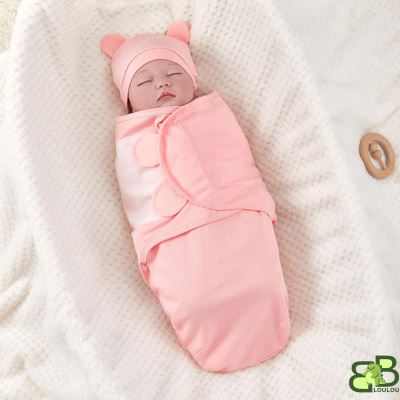 Couverture Emmaillotage-rose bebeloulou