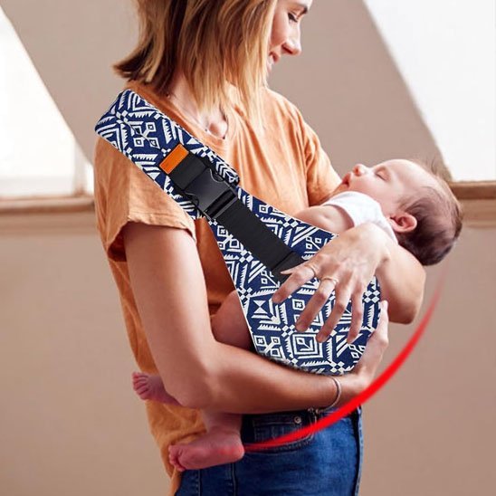 Écharpe de portage bébé maman enfant