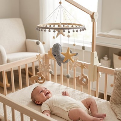 Mobile lit bébé chambre