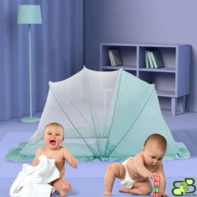 moustiquaire-lit-bébé-vert