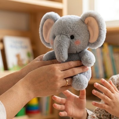 Peluche elephant Babar doudou