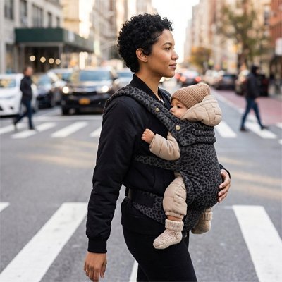 PORTE BEBE gris maman