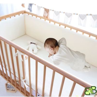 tour de lit bebe beige