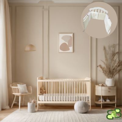 Tour de Lit Bébé-Beige