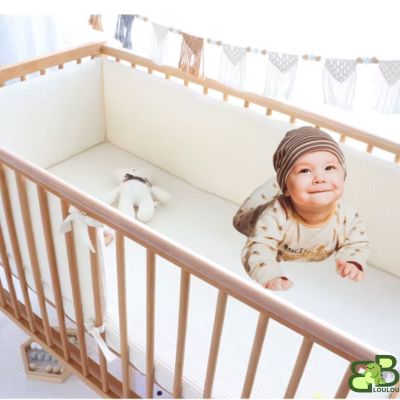 Tour de Lit Bébé -  Creamy Waffle bebeloulou