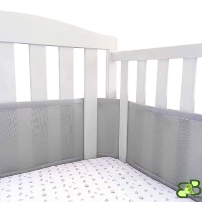 tour de lit respirant gris