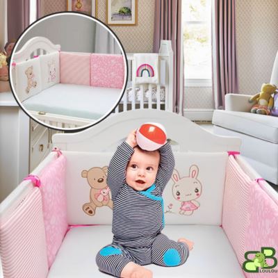 tour de lit bebe assis avec balle