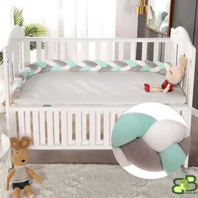 tresse de lit verte blanche