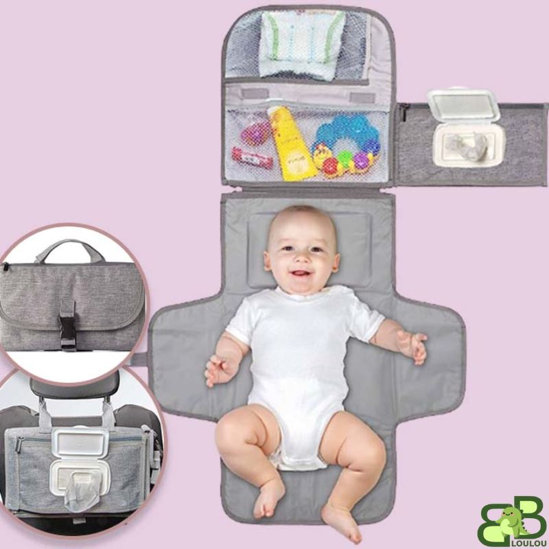 Tapis à langer portable bebe