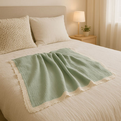 Couverture Emmaillotage verte