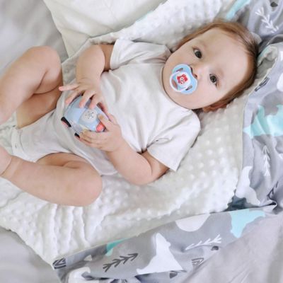 Couverture bebe  grise enfant 