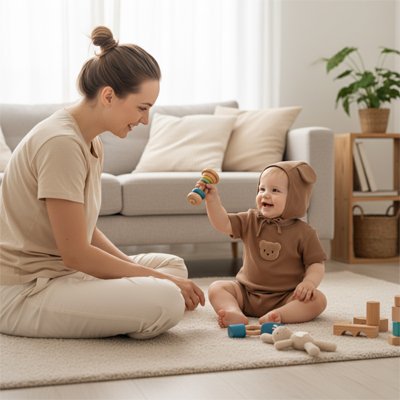 Barboteuse  bébé maman