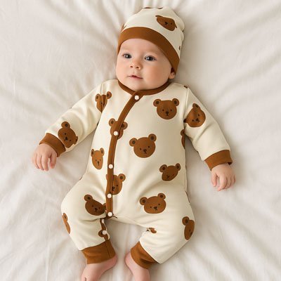 Barboteuse beige bruin