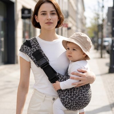 BEBE PORTE EN ECHARPE maman