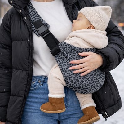 BEBE PORTE EN ECHARPE noir