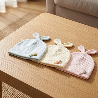 Bonnet bebe oreillettes couleurs