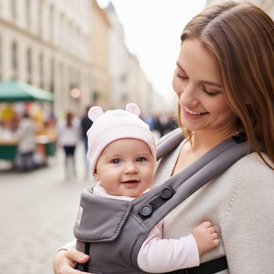 Bonnet bébé garçon blanc maman