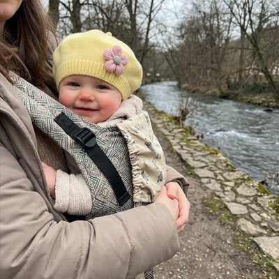 Bonnet bébé fille jaune
