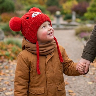 Bonnet bébé fille rouge