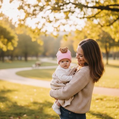 Bonnet bebe rose maman
