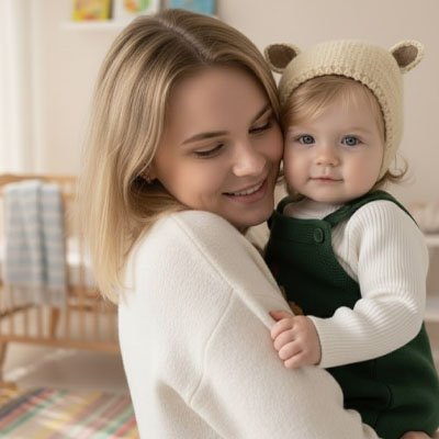Bonnet bébé fille | Ourson bebeloulou