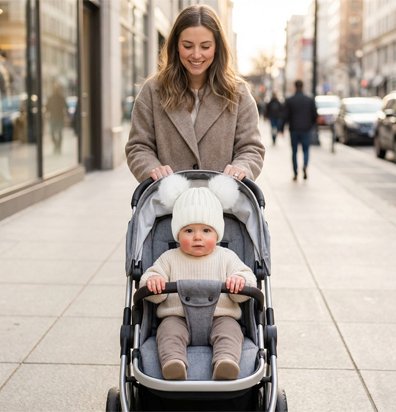 Bonnet bebe | Bonnet pompon bebeloulou