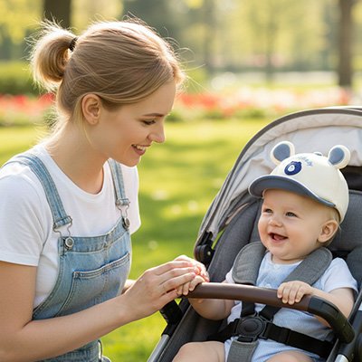 Casquette bébé | Protection Solaire Ajustable bebeloulou
