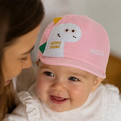 Casquette bebe rose