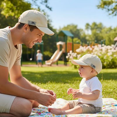 Casquette pour bébé | Protection Solaire bebeloulou