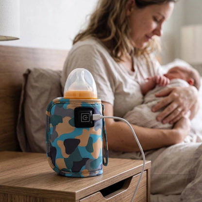 Chauffe biberon nomade bleu maman