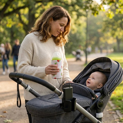 Chauffe biberon nomade fraise maman bébé