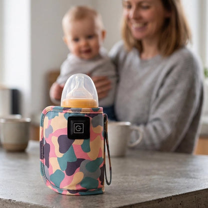 Chauffe biberon nomade rose maman bébé