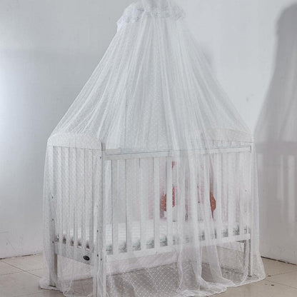Ciel de lit bébé blanc