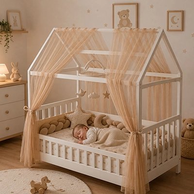 CIEL DE LIT BEBE Cocon Magique enfant dort 