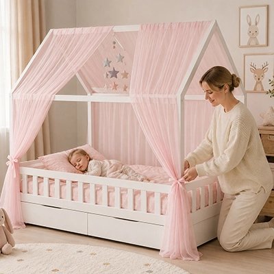 Ciel de lit enfant Cabane Magique 