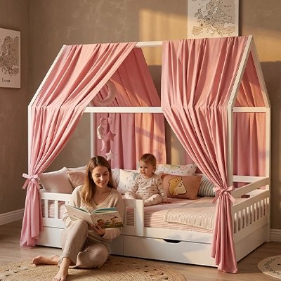 CIEL DE LIT POUR BEBE | Nuage Doux bebeloulou