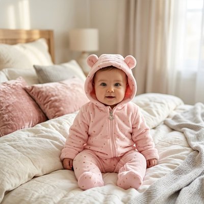 Combinaison bébé fille étoiles