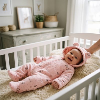 Combinaison bébé fille ours