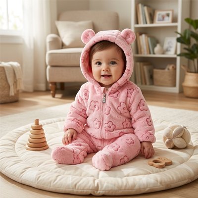 Combinaison bébé fille rose enfant