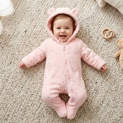 Combinaison bébé fille rose