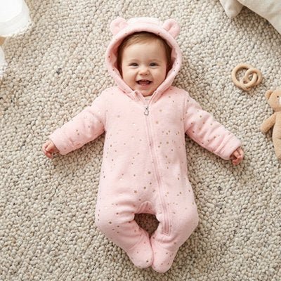 Combinaison bébé fille rose
