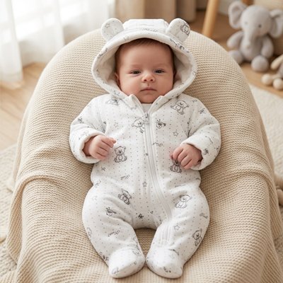 Combinaison bébé polaire ours