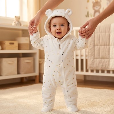 Combinaison bébé polaire étoiles