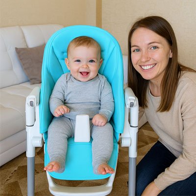 Coussin chaise haute Assise Nuage maman
